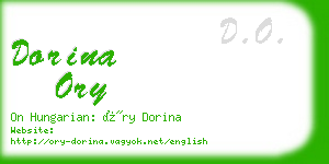dorina ory business card